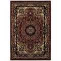 Lr Resources LR Resources GRAC281112RDB5272 5 ft. 2 in. x 7 ft. 2 in. Grace Rectangle Area Rug; Red & Black GRAC281112RDB5272